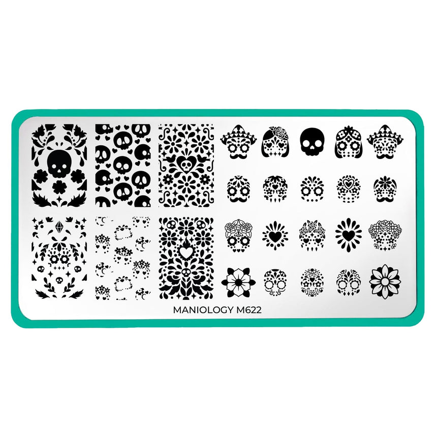 Sugar Skulls (M622) - Nail Stamping Plate