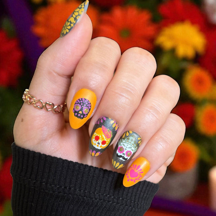 Sugar Skulls (M622) - Nail Stamping Plate