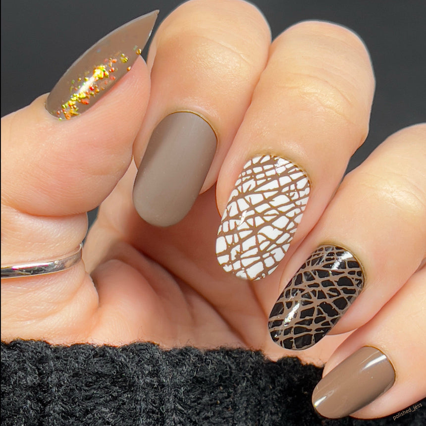 Sugar + Spice: 3-Piece Cream Stamping Art Polish Set