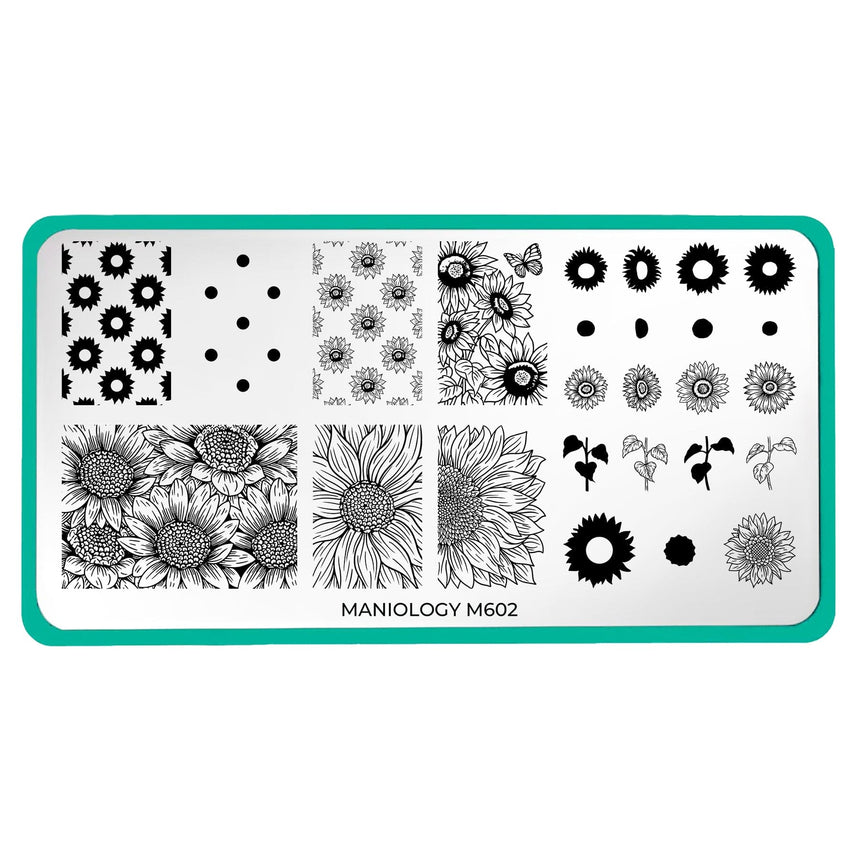 Sunflower Fields (M602) - Nail Stamping Plate