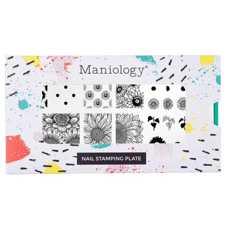 Sunflower Fields (M602) - Nail Stamping Plate
