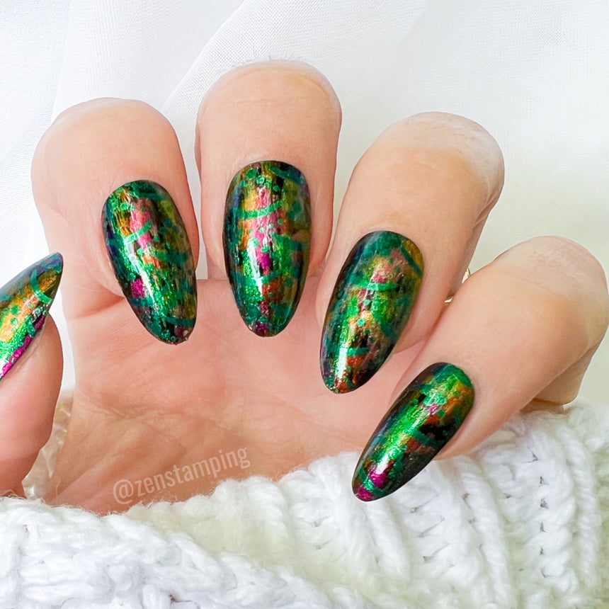 Sunrays: 3-Piece Aurora Duochrome Stamping Polish Set