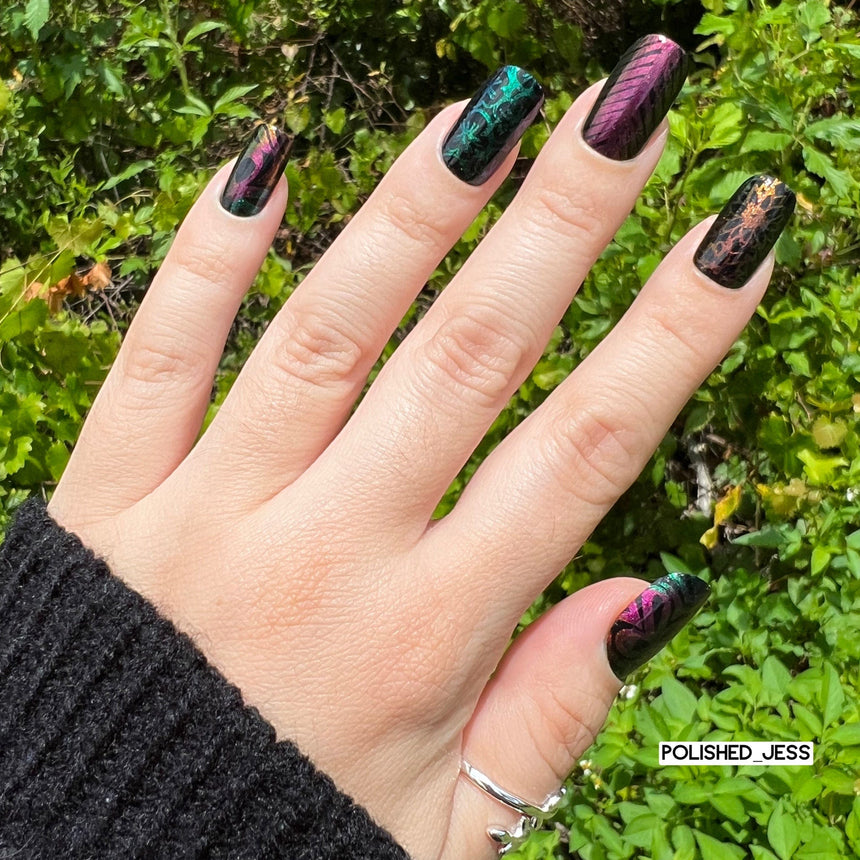 Sunrays: 3-Piece Aurora Duochrome Stamping Polish Set