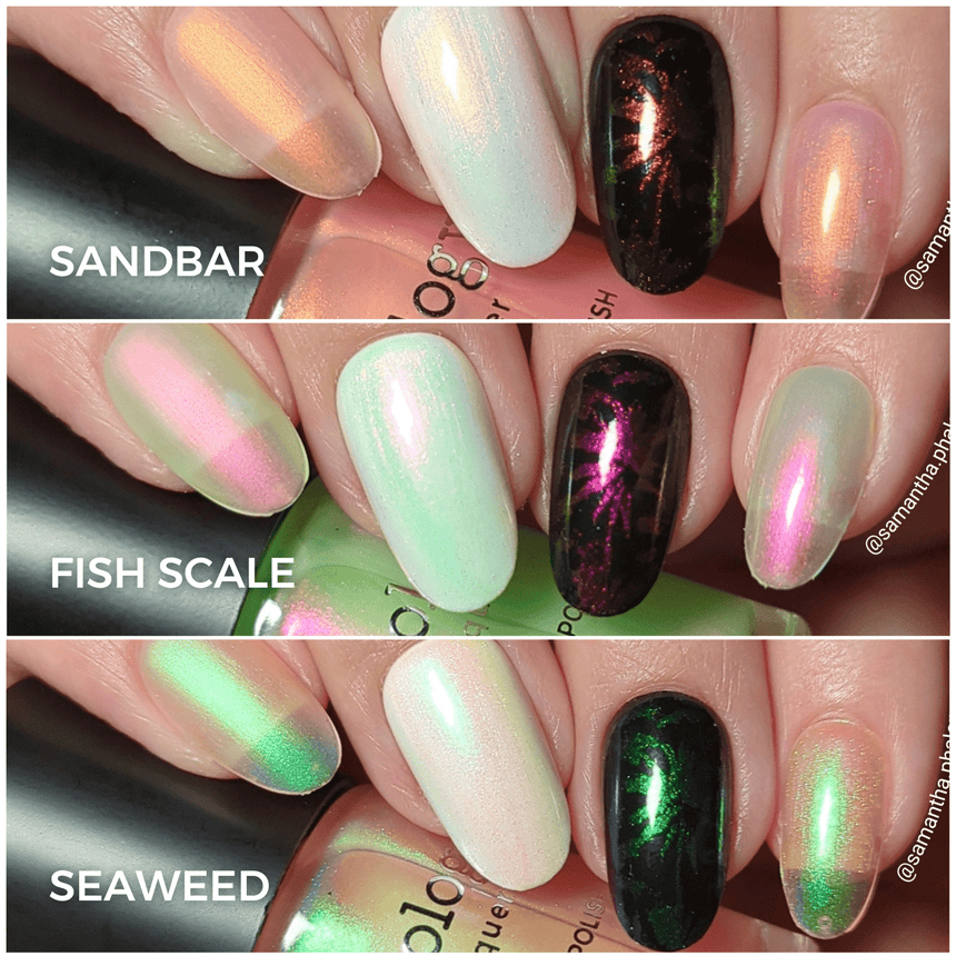 Sunrays: 3-Piece Aurora Duochrome Stamping Polish Set