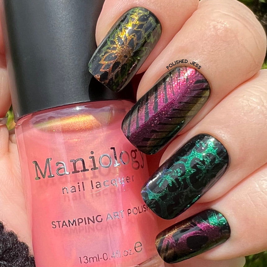 Sandbar (B475) - Aurora Duochrome Pink to Bronze Stamping Polish