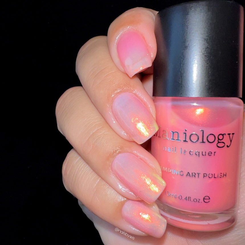 Sandbar (B475) - Aurora Duochrome Pink to Bronze Stamping Polish