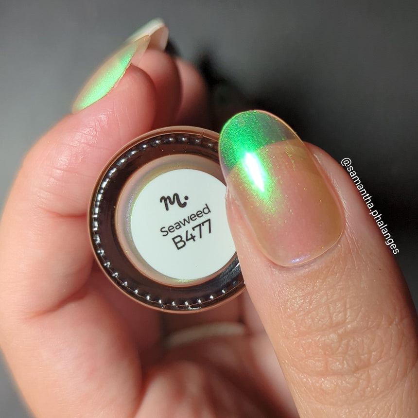 Sunrays: Seaweed (B477) - Aurora Orange Pearlescent Stamping Polish