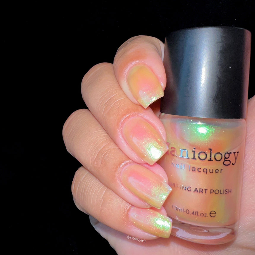 Sunrays: Seaweed (B477) - Aurora Orange Pearlescent Stamping Polish