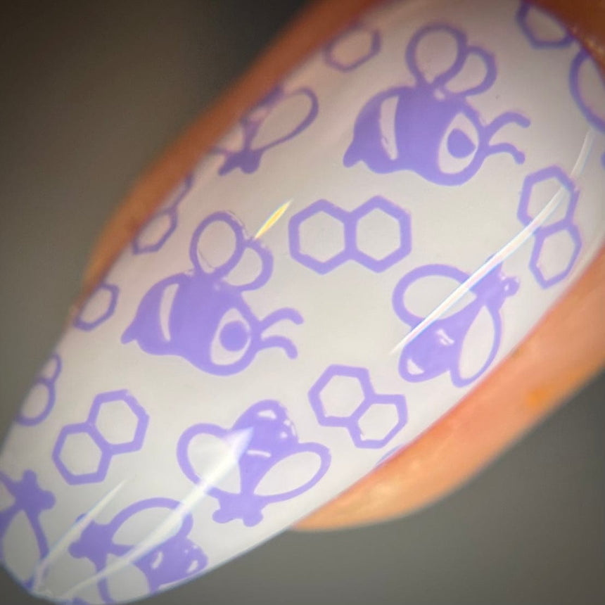 Sunshower: Bluebell (B509) - Purple Cream Stamping Polish