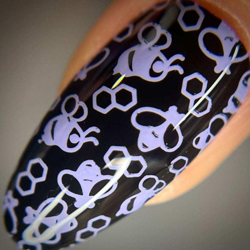 Sunshower: Bluebell (B509) - Purple Cream Stamping Polish