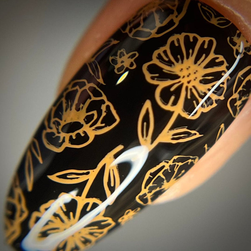 Sunshower: Marigold (B508) - Yellow Orange Cream Stamping Polish