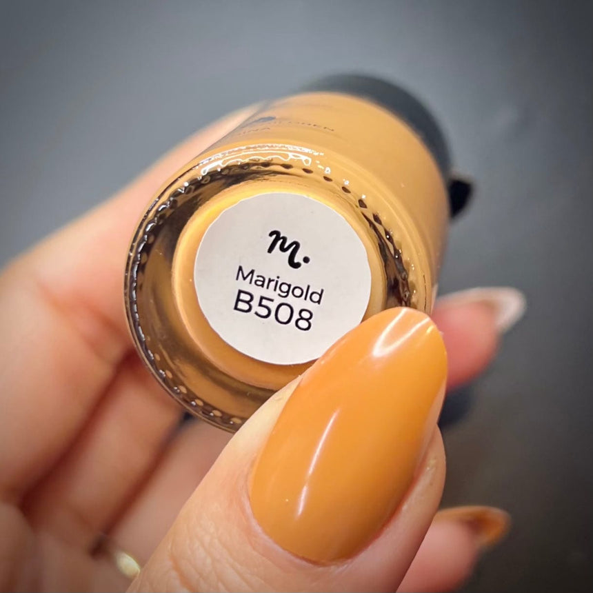 Sunshower: Marigold (B508) - Yellow Orange Cream Stamping Polish