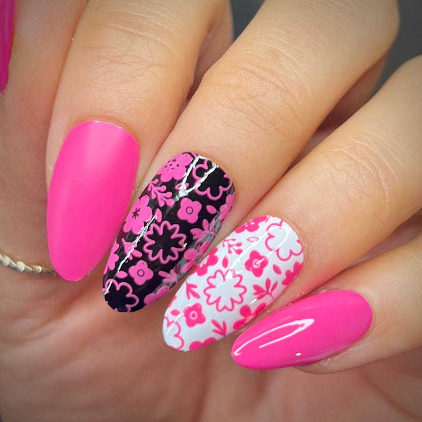 Sunshower: Rosebud (B507) - Pink Cream Stamping Polish