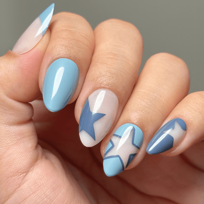 Supernova Press On Nails - Short Almond