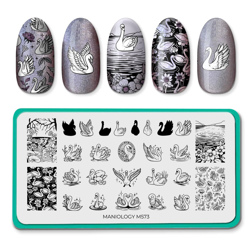 Swan Lake (M573) - Nail Stamping Plate
