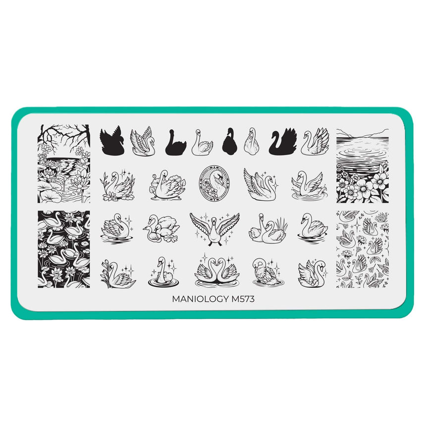 Swan Lake (M573) - Nail Stamping Plate