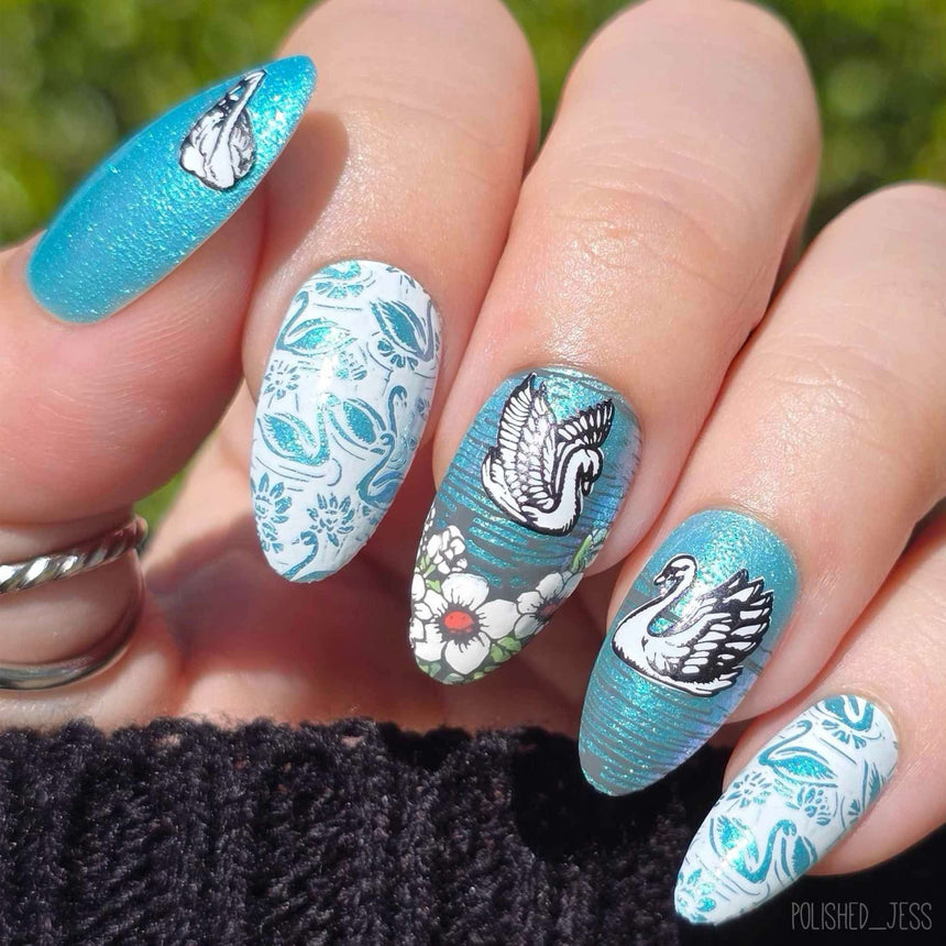 Swan Lake (M573) - Nail Stamping Plate