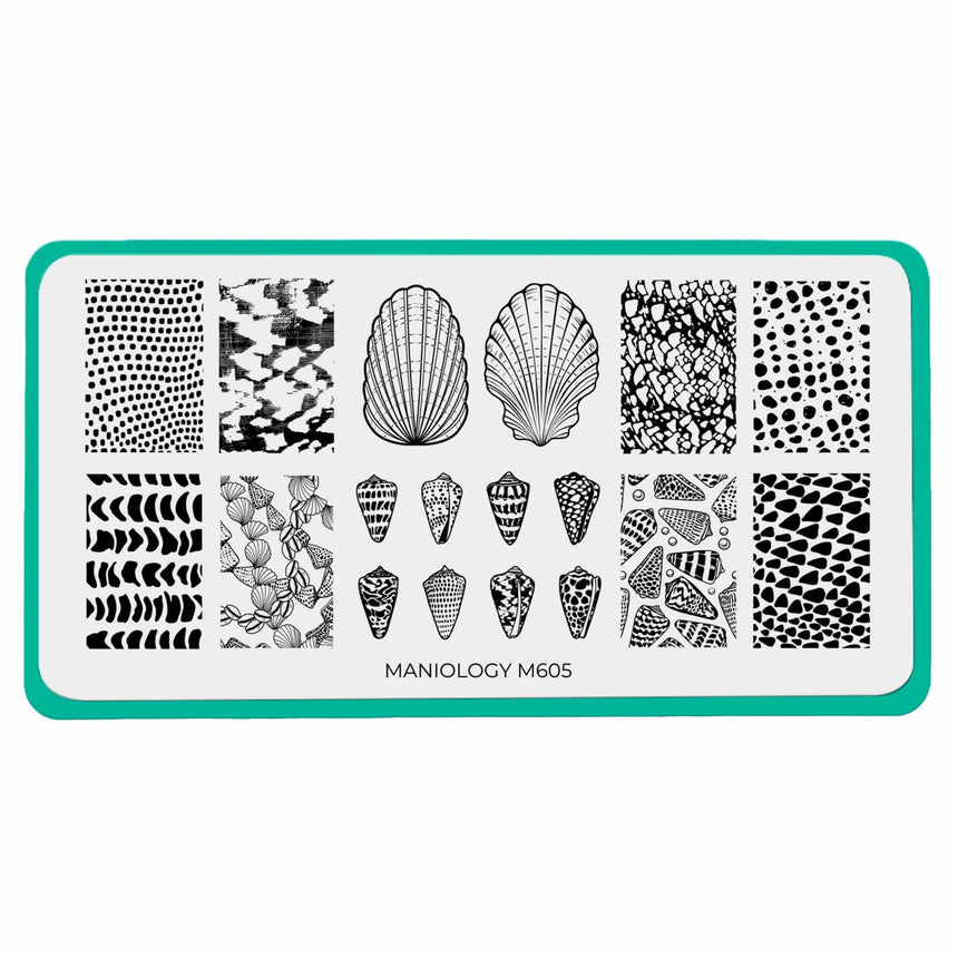 Tidepool Trinkets (M605) - Nail Stamping Plate