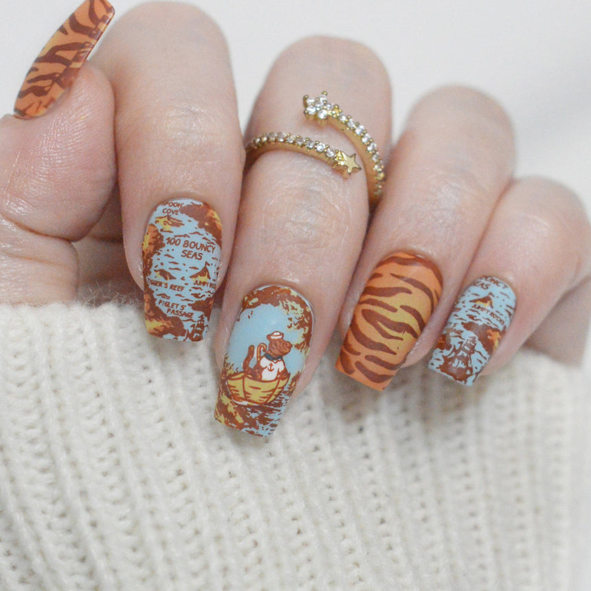 Tigger's Great Adventure (M607) - Nail Stamping Plate
