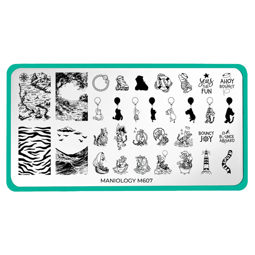Tigger's Great Adventure (M607) - Nail Stamping Plate