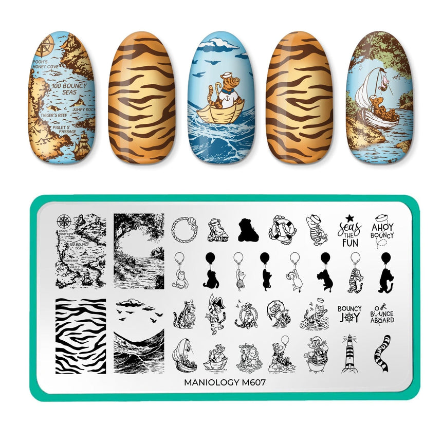 Tigger's Great Adventure (M607) - Nail Stamping Plate