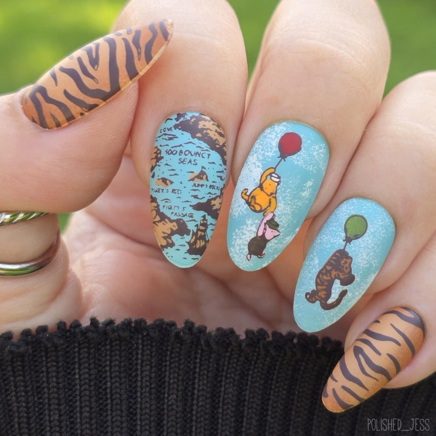 Tigger's Great Adventure (M607) - Nail Stamping Plate