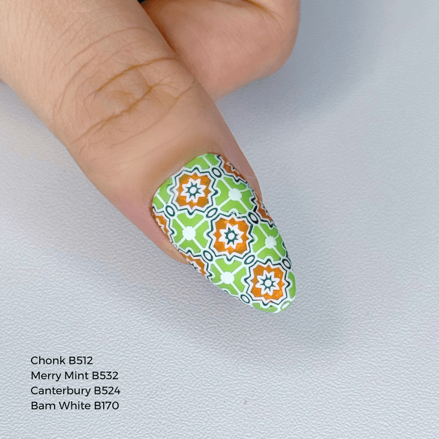 Tiled Symmetry (M657) - Nail Stamping Plate