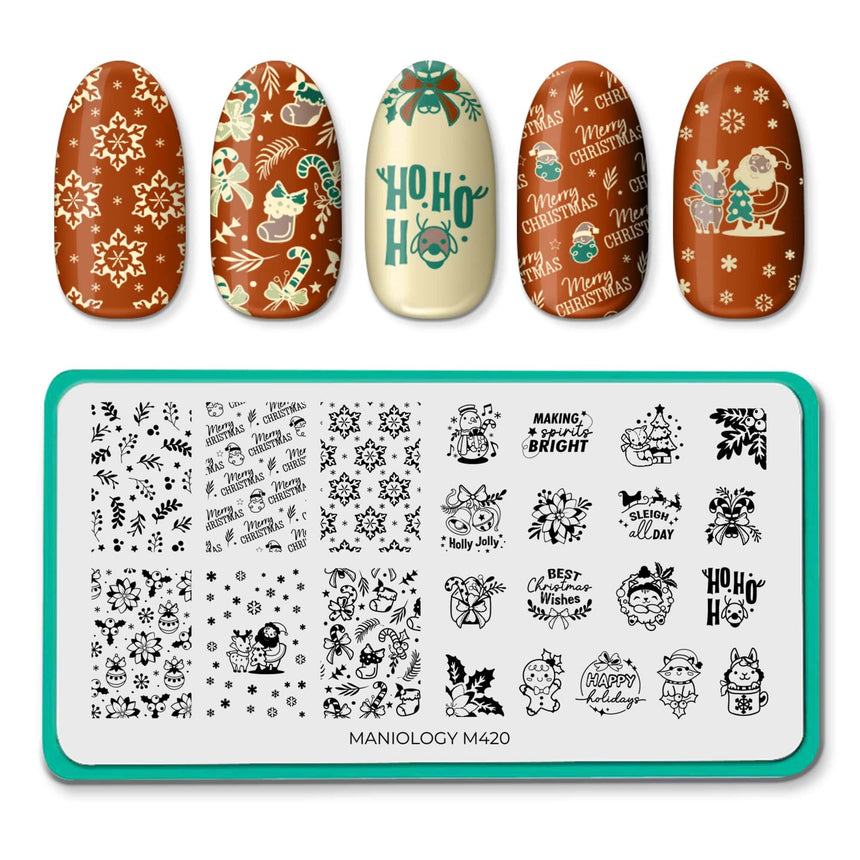 Tinsel Time (M420) - Nail Stamping Plate