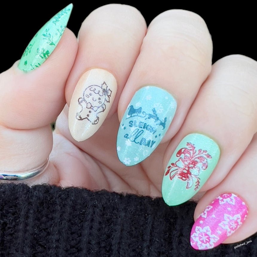 Tinsel Time (M420) - Nail Stamping Plate