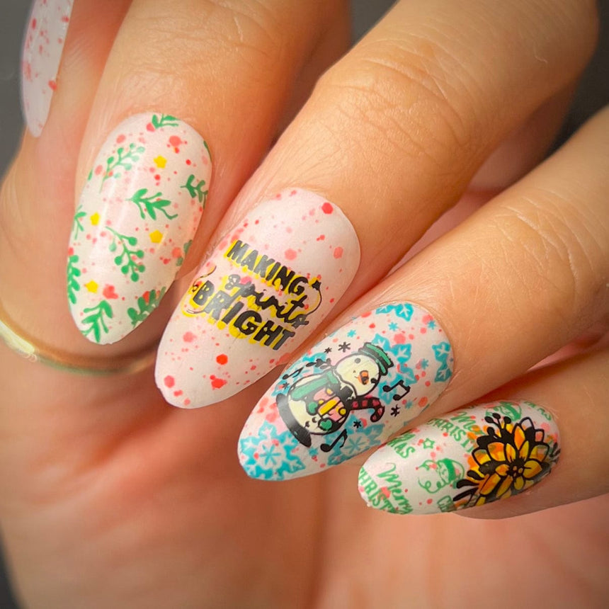 Tinsel Time (M420) - Nail Stamping Plate