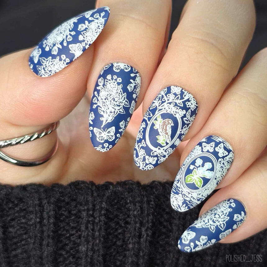 Toile De Jouy (M566) - Nail Stamping Plate