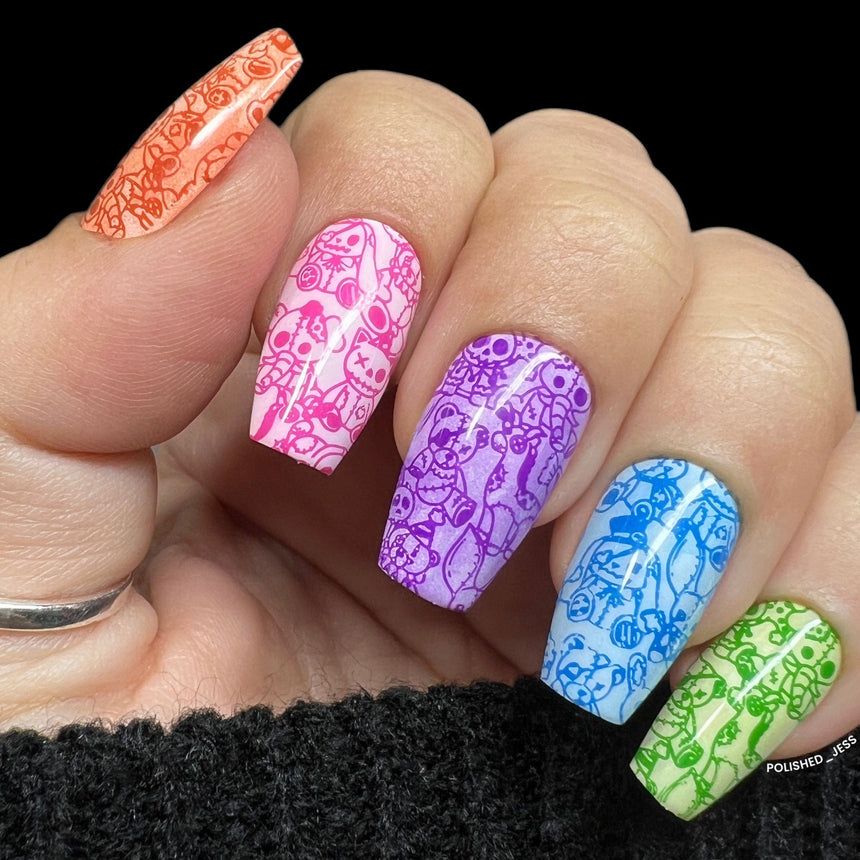 Treats & Trinkets (M411) - Nail Stamping Plate