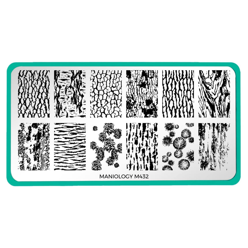 Tree Bark Texture (M432) - Nail Stamping Plate