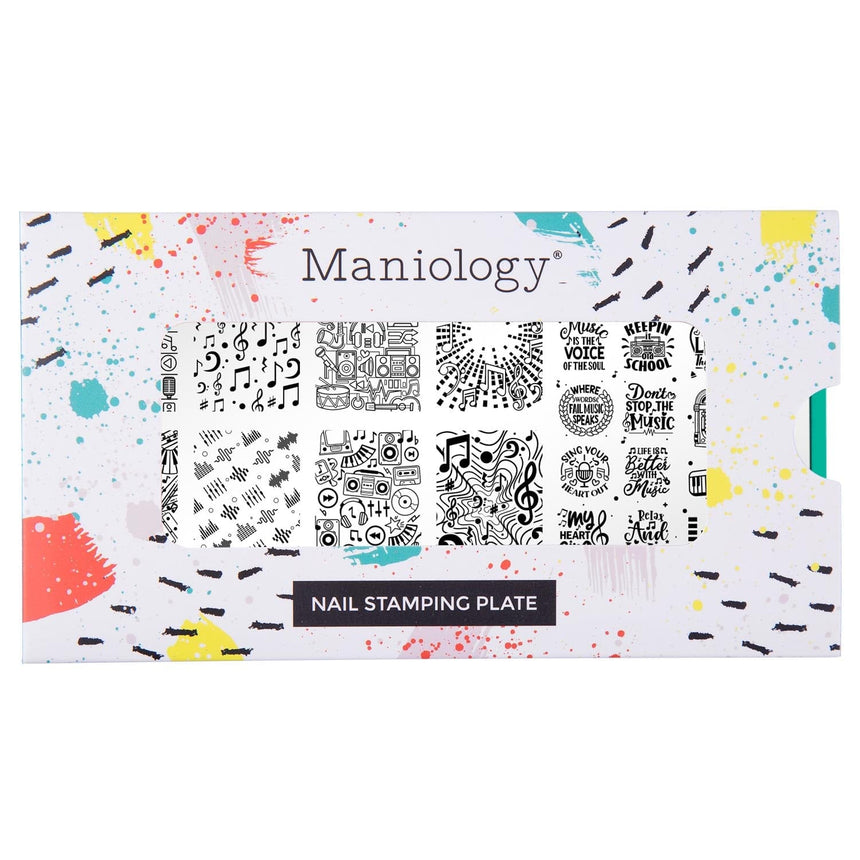 Turn Up The Volume (M431) - Nail Stamping Plate