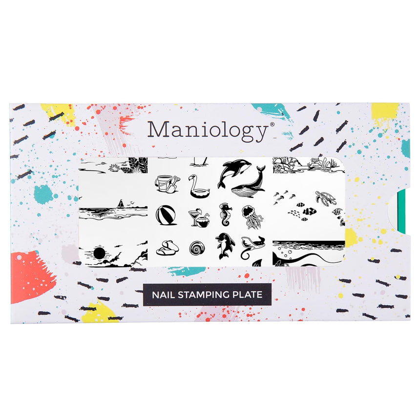 Under the Waves (M609) - Nail Stamping Plate