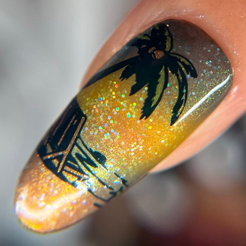 Under the Waves (M609) - Nail Stamping Plate