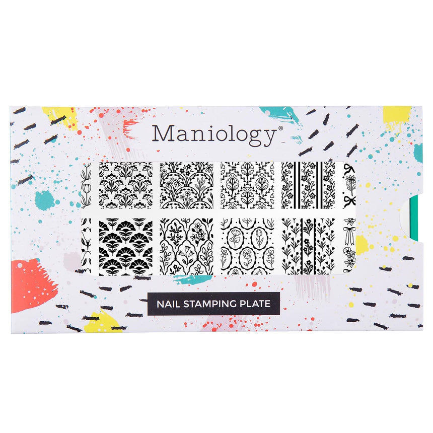 Wall Flowers (M580) - Nail Stamping Plate