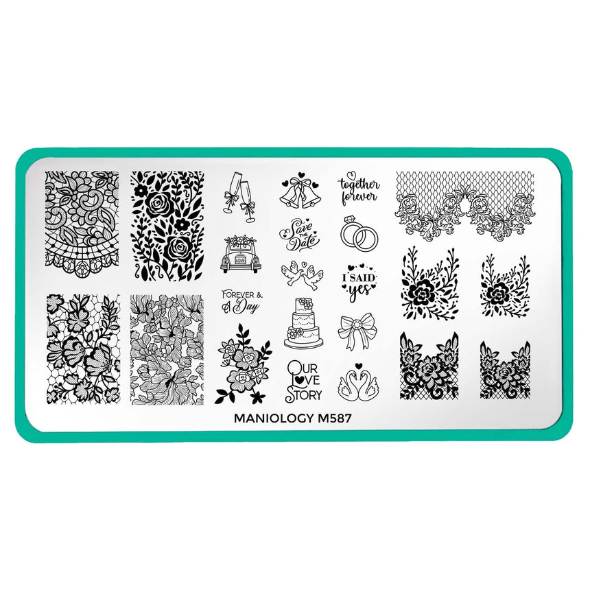 Wedding Bells (M587) - Nail Stamping Plate