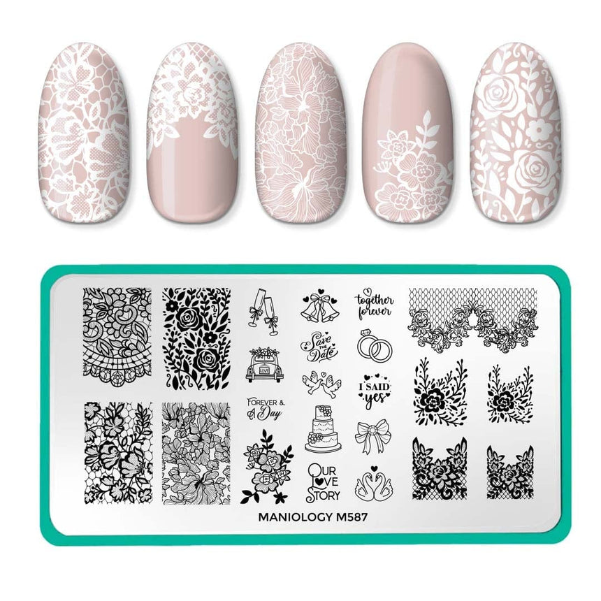 Wedding Bells (M587) - Nail Stamping Plate