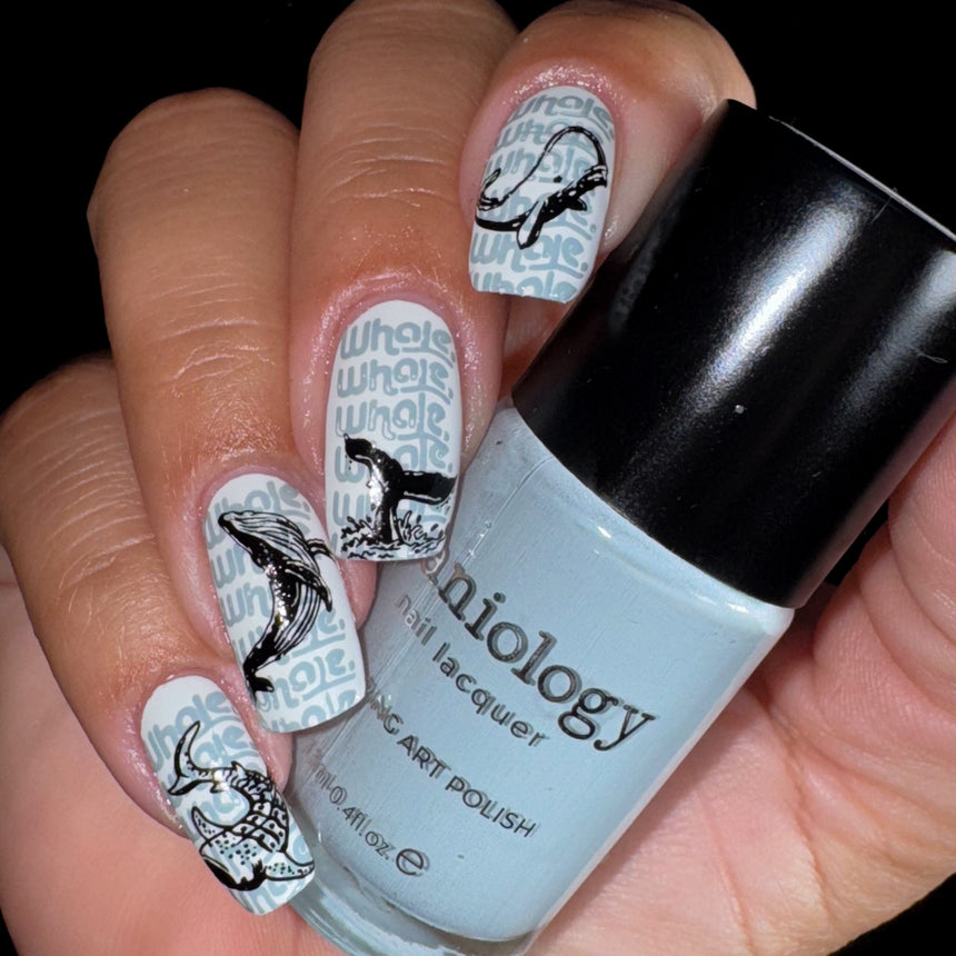 Whale Rider (M608) - Nail Stamping Plate