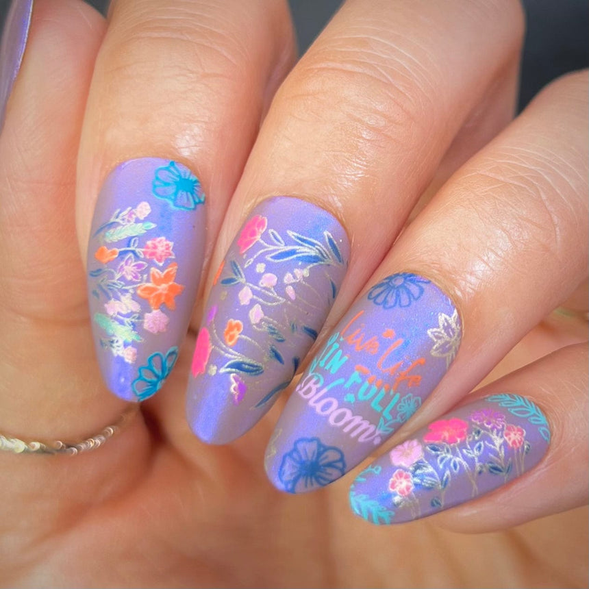 Wildflowers (M494) - Nail Stamping Plate