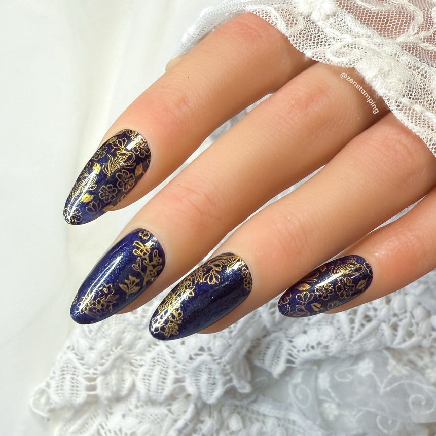 Winter Botanicals (M511) - Nail Stamping Plate