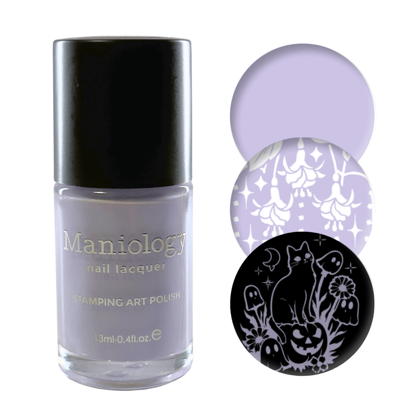 Withered Beauty: Spellblooms (B561) - Purple Pearl Cream Stamping Polish