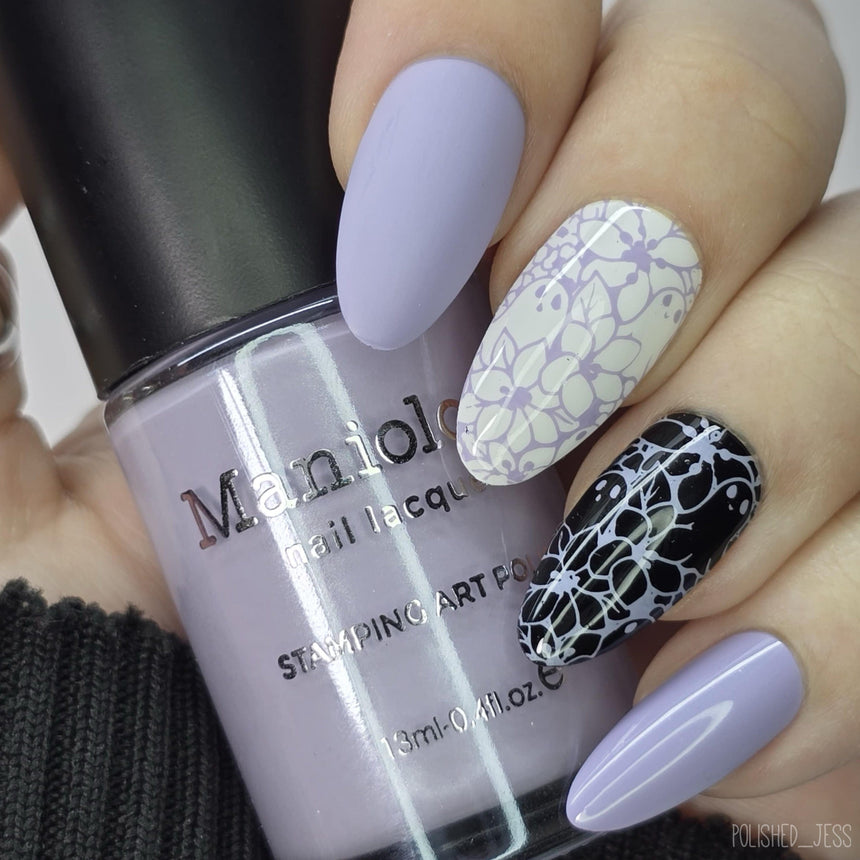 Withered Beauty: Spellblooms (B561) - Purple Pearl Cream Stamping Polish