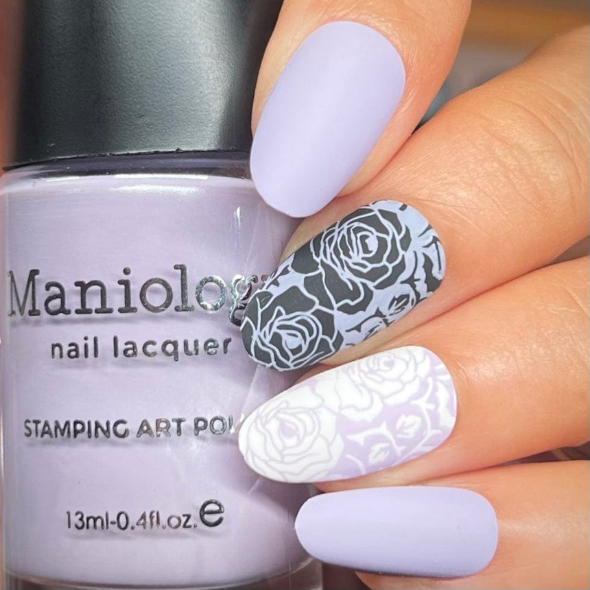 Withered Beauty: Spellblooms (B561) - Purple Pearl Cream Stamping Polish