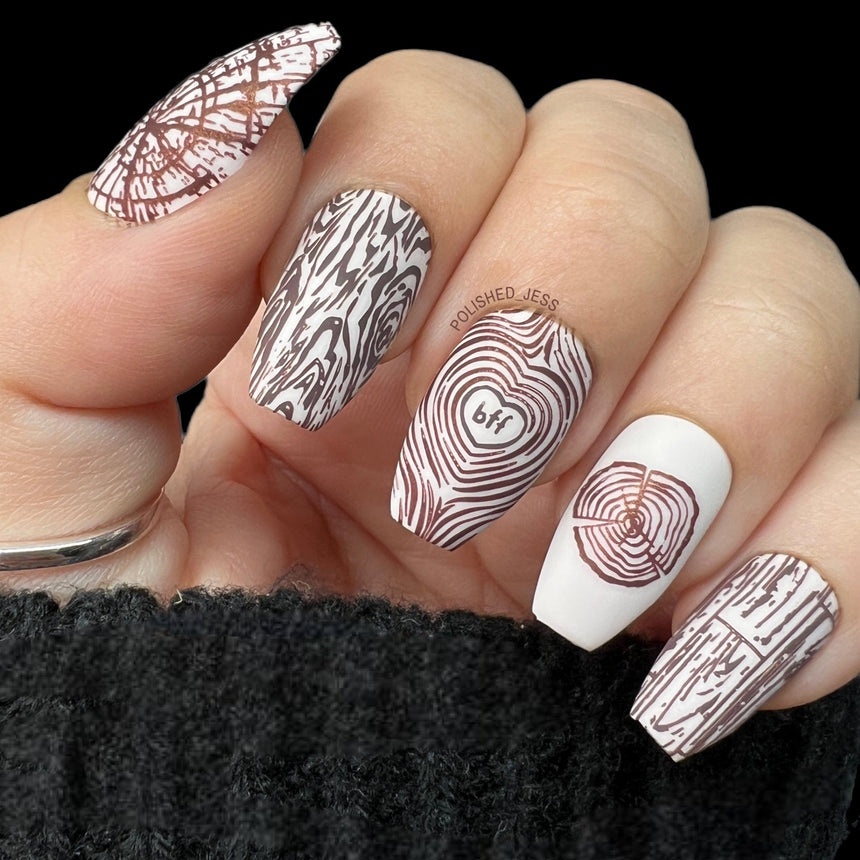 Woodland Trimmings (M390) - Nail Stamping Plate