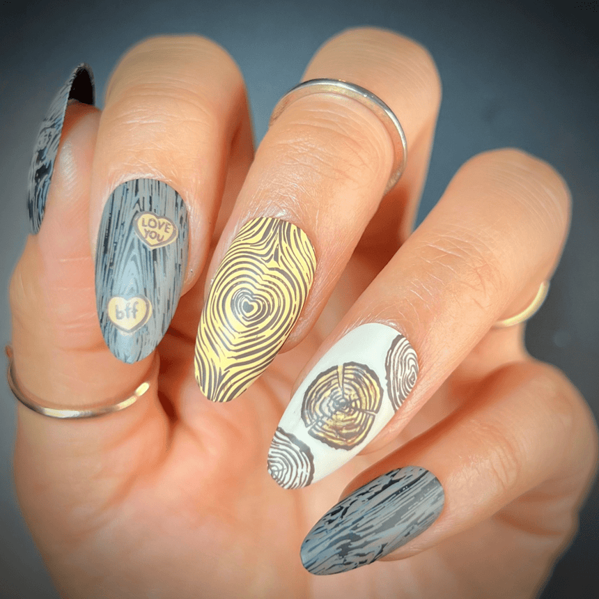 Woodland Trimmings (M390) - Nail Stamping Plate