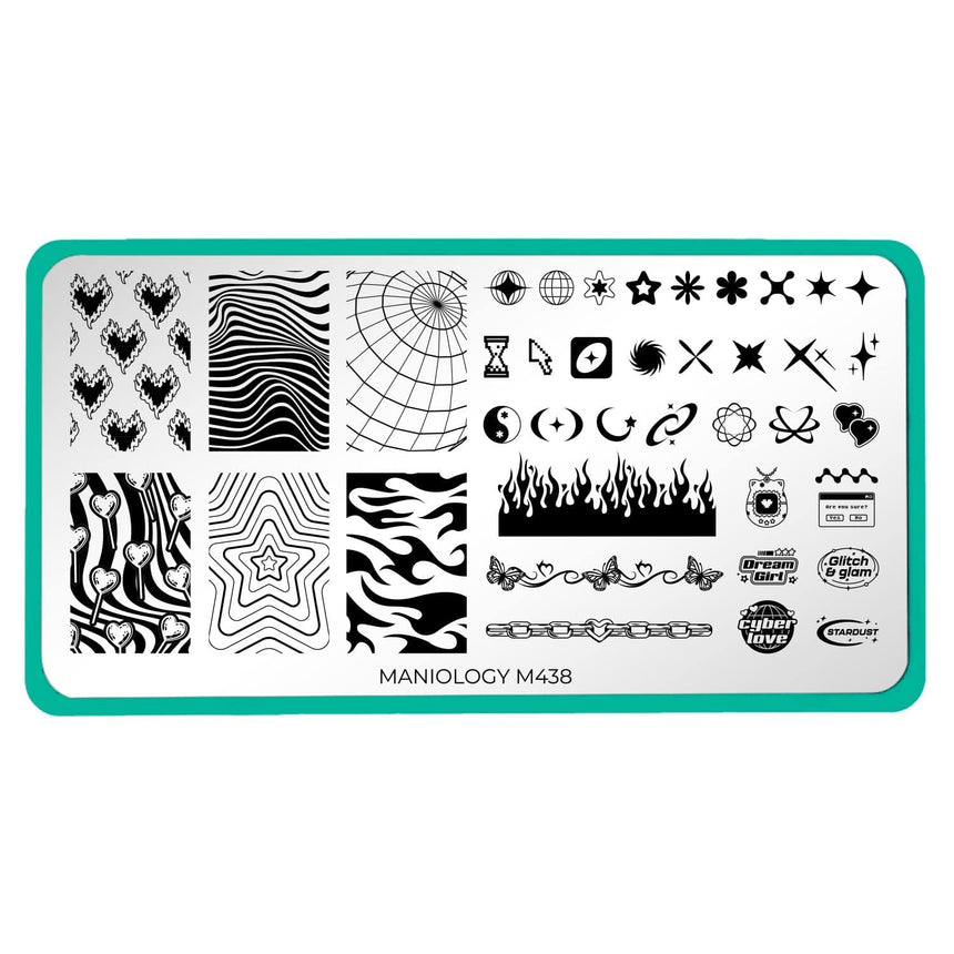 Y2K Cutie (M438) - Nail Stamping Plate
