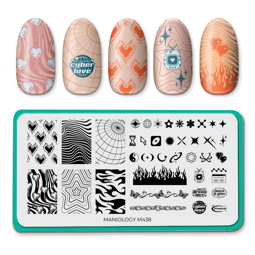 Y2K Cutie (M438) - Nail Stamping Plate