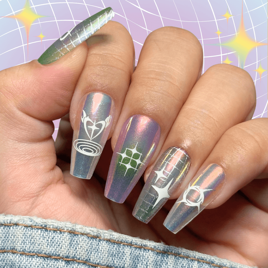 Y2k Icon (M635) - Nail Stamping Plate